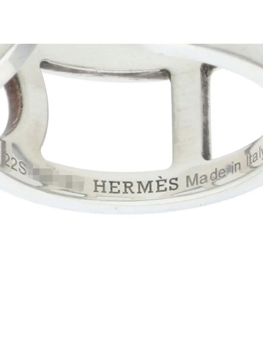 Hermes Ever Chaine Dancre MM Silver Ring 54 14